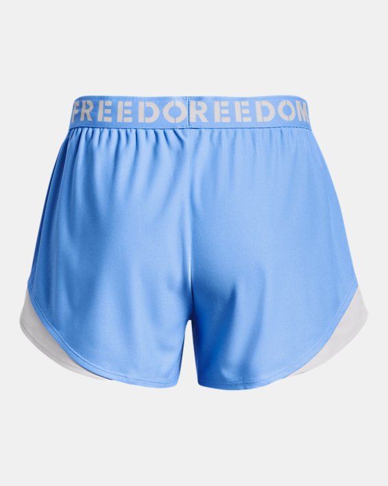 Women's UA Freedom Play Up Shorts, Blue, pdpMainDesktop image number 5